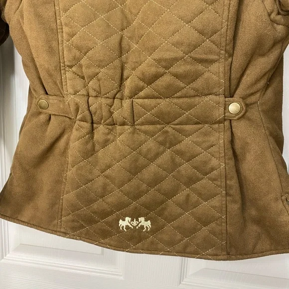 Equine Couture Women's Brown Quilted Riding Jacket size medium - Picture 13 of 15